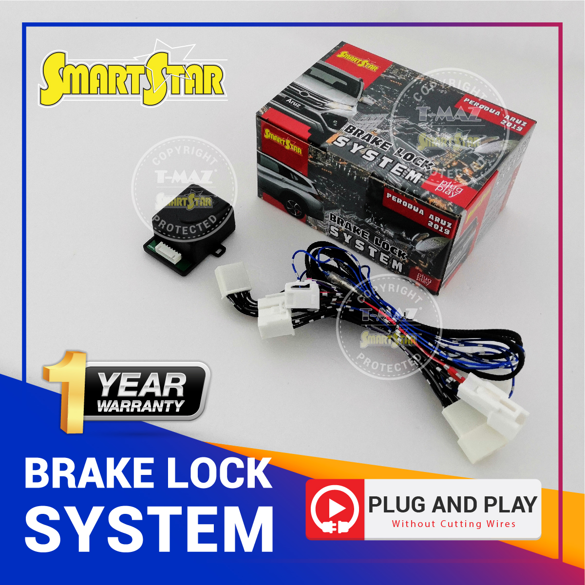 SMARTSTAR_PERODUA ARUZ 2019-2021 Brake Lock System - Plug & Play