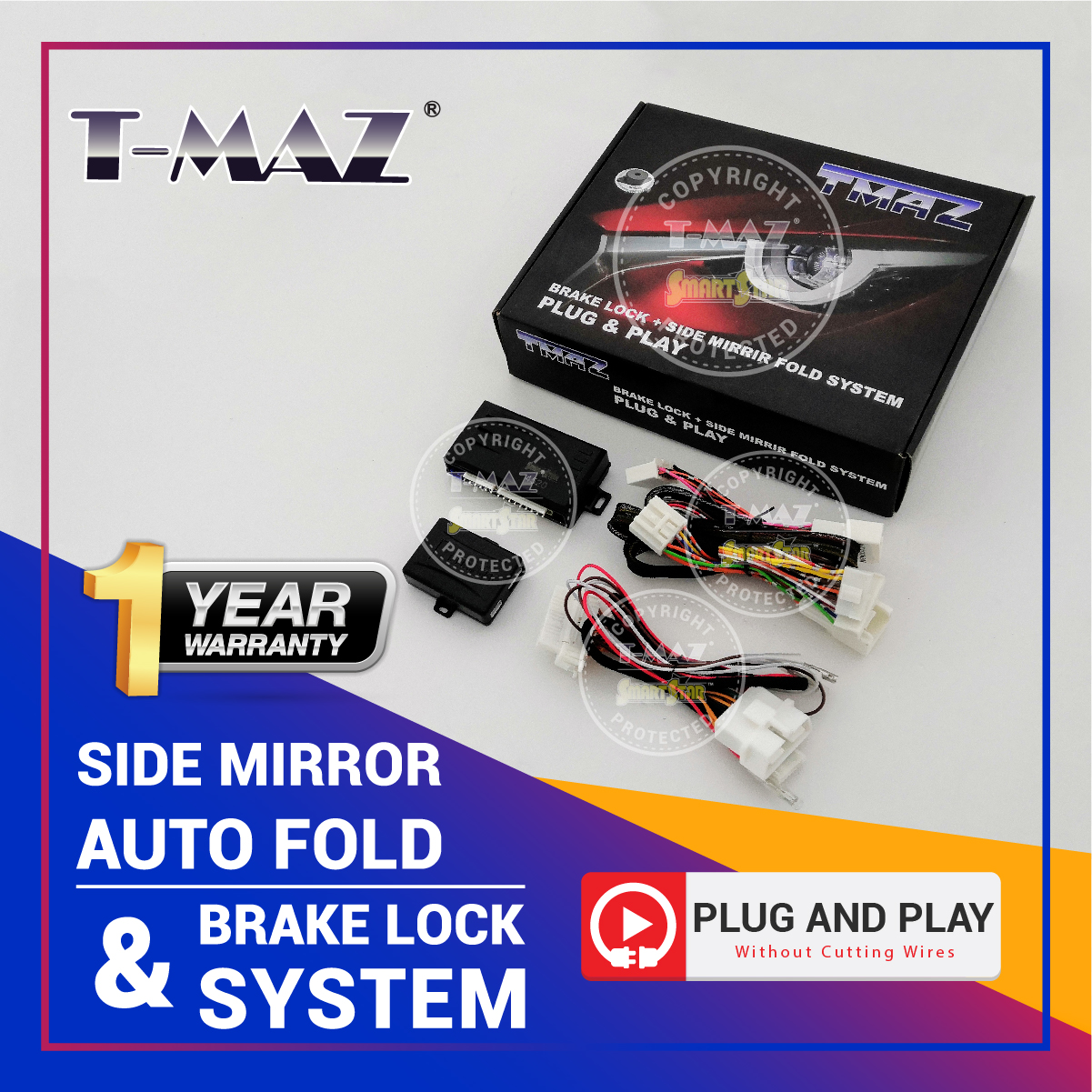MAZDA 3 2014-2020 Side Mirror Auto Fold + Brake Lock System - Plug & Play