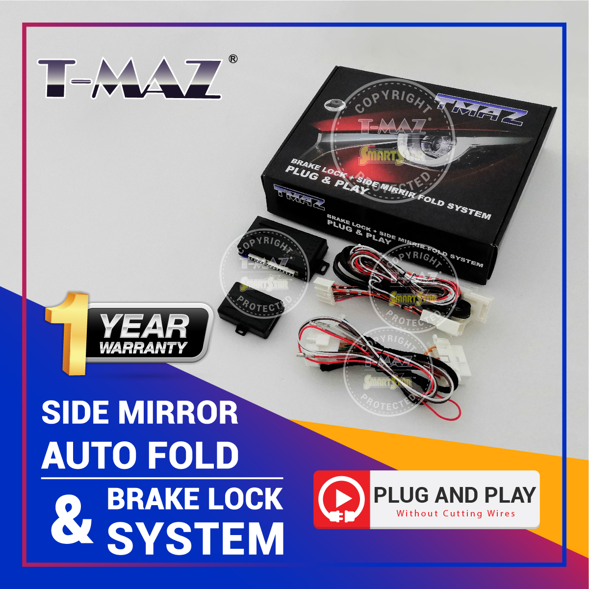 MAZDA CX5 2013-2016 Side Mirror Auto Fold + Brake Lock System - Plug & Play