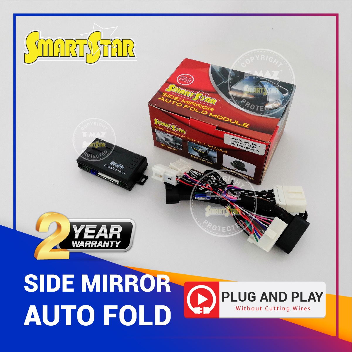 NISSAN NAVARA 2017-2020 Side Mirror Auto Fold - Plug & Play